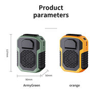 Ventilateur portable rechargeable 6000mAh avec ventilateur à clip personnel portable à 3 vitesses maximum sous la chemise pour mini ventilateur de taille extérieur
