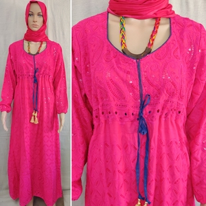 Modest Fashion <b>Printed</b> Dress Jalabiyat Kaftan Dubai <b>Islamic</b> Wear <b>Printed</b> Kaftans For Womens Long Maxi Dress - Product Image 2