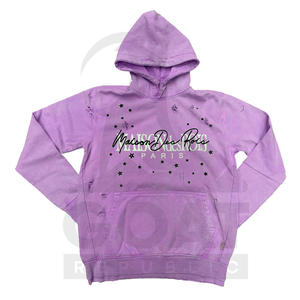 Sweats à capuche d'hiver personnalisés avec un aspect usé, en coton 100% teint uni, streetwear de haute qualité, logo personnalisé - Product Image 4