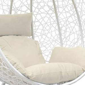 Silla Columpio de Ratán para Exteriores con Toldo, Muebles de Jardín Resistentes a la Intemperie - Product Image 2