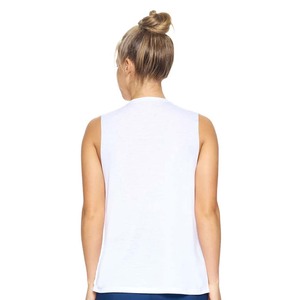 Camisetas sin mangas fluidas y transpirables para mujer, color azul - Product Image 6