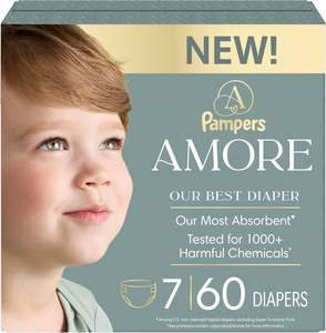 Pampers Amore, Talla 6 (23-44 lbs), 42 Unidades, Nuestro Mejor Pañal - Hipoalergénico y Sin Fragancia, Hasta un 100% a Prueba de Fugas, Suave - Product Image 4