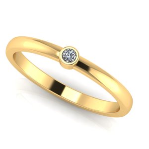 แหวนหมั้นเพชรมอยส์ซอไนต์สีเงินสเตอร์ลิง925ประดับอัญมณีขนาดเล็ก18K - Product Image 2