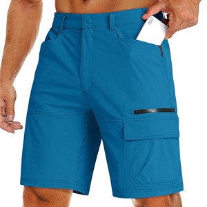 Pantalones cortos de entrenamiento de rizo de algodón liso de alta calidad para hombre, pantalones cortos de malla con estampado de logotipo personalizado informal de talla grande para gimnasio - Product Image 1