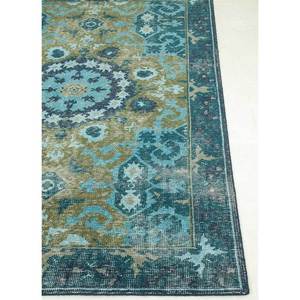 Erbe Green Hand Knotted Wool <b>Rug</b> PKWL-8002 9x12 <b>Boho</b> Medallion Pattern for Living Room Decorations Jaipur <b>Rugs</b> - Product Image 4