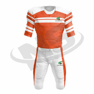 ชุดเสื้อเจอร์ซีย์อเมริกันฟุตบอลแบบสั่งตัดผ้าแห้งเร็วผ้ายืดคุณภาพสูงใส่สบายพิมพ์โลโก้ได้ตามต้องการ - Product Image 4