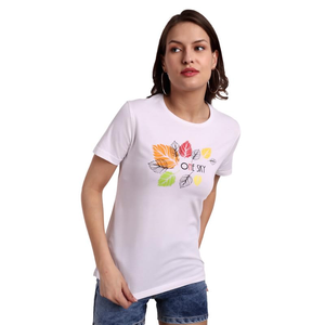 Hot Selling New Design Women's Custom Graphics Printed Solid Casual Plus Size O Neck Short <b>Sleeve</b> Tshirt Bangladesh - Product Image 3