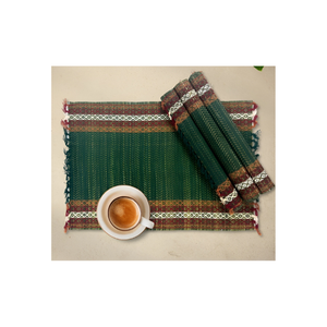 Diwali salle à manger 100% coton brodé Jacquard 14x20 150GSM biodégradable emballage personnalisé fait à la main en Inde tapis de Table en gros - Product Image 3