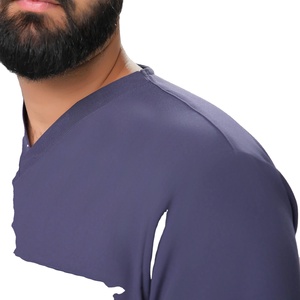 Haut de blouse médicale pour hommes, uniforme professionnel respirant à manches courtes, tenue d'infirmier, fabricant sur mesure - Product Image 5