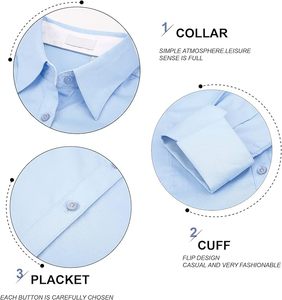 Women's Long Sleeve Office Pullover Shirt Custom Design, Solid Color, Affordable Price Manufacturer From Bangladesh - Product Image 6