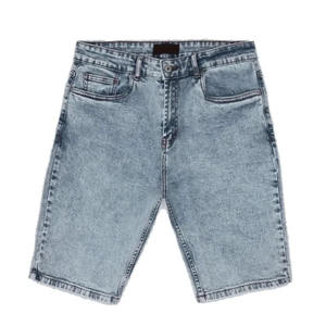 Shorts en jean de haute qualité pour hommes Shorts bleus extensibles Jeans Acid Washed Regular Fit Denim pour hommes avec Logos personnalisés Shorts pour hommes - Product Image 5