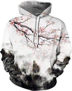 เสื้อมีฮู้ดสำหรับผู้ชายเสื้อสเวตเชิ้ตแบบมีเชือกรูดแขนยาวพิมพ์ลายตัวอักษรกราฟิกเสื้อสวมหัวมีกระเป๋า - Product Image 1