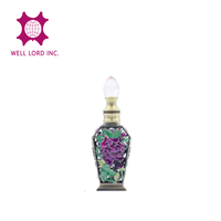Parfum Arabe de Luxe Well Lord, Huile Attar du Moyen-Orient, Rose Élégante Inspirée de la Nature, Flacon en Verre Transparent Sérigraphié 10 ml