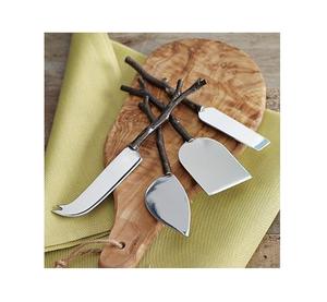 Juego de cuchillos de acero inoxidable de tabla de queso de primera calidad con cuchillas afiladas de corte preciso diseñadas para cortar cremoso y envejecido - Product Image 3