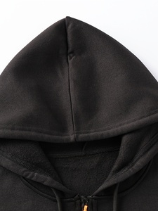 Sudadera con capucha vintage personalizada para hombre con bolsillo y cremallera de gran tamaño polar en blanco liso Sudadera con capucha suelta para Otoño Invierno - Product Image 4