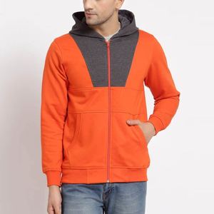 Sudadera con Capucha de Alta Calidad para Hombre, Estilo Informal para Invierno, Teñido Liso, Nuevo Estilo, con Cremallera, Cómoda, Básica, Mezcla de Algodón - Product Image 4