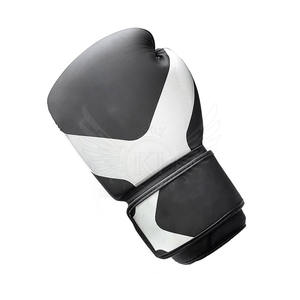 Guantes de boxeo de cuero y cuero PU de 8oz hechos en fábrica para Fitness MMA y entrenamiento Guantes cómodos de tamaño adulto para uso - Product Image 4