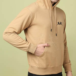 Sudadera con capucha de mezcla de algodón informal para hombre con Capucha ajustable y estilo clásico sudaderas con capucha de algodón simples y suaves para hombre - Product Image 4