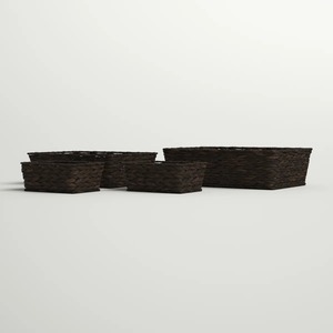 Juego de 4 Cestas de Almacenamiento de Mimbre, Cesta de Almacenamiento Hecha a Mano, Ecológica, Hecha en Vietnam - Product Image 5