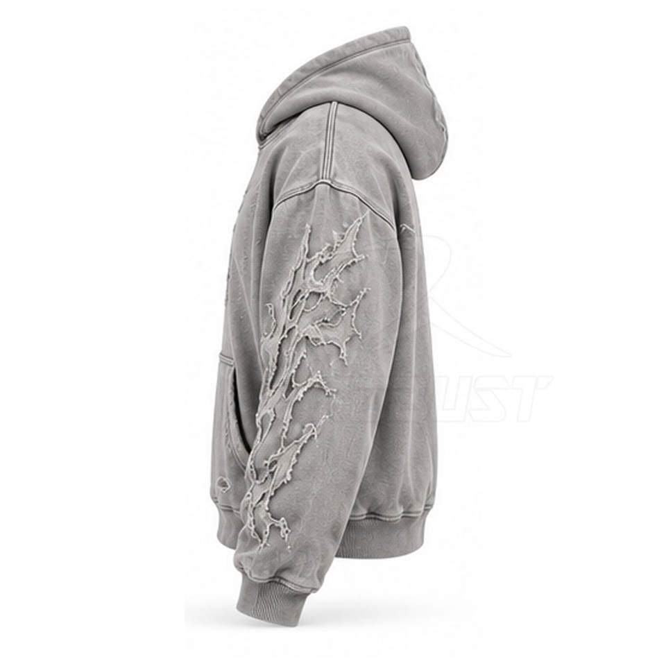 Vintage Stitch Art Distressed Embroidery Hoodies For Trend Inspired ...