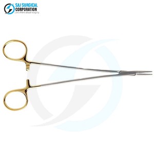 Portaagujas Debakey Manual de Acero Inoxidable de Grado Médico, Certificado CE Clase II, Herramienta para Sutura Quirúrgica Segura y Precisa - Product Image 1
