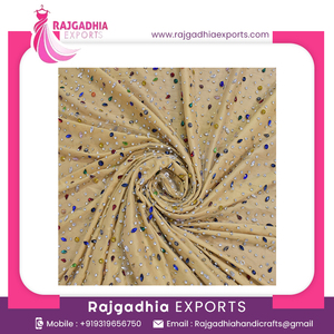 Tissu de filet brodé perlé fait main Offre Spéciale pour les femmes matériau non tissé en tricot élégant pour les robes de mariée soirée et fête - Product Image 2