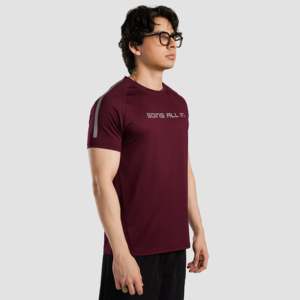 เสื้อยืดออกกำลังกายสีแดงเข้ม All in Active Maroon Tee - Product Image 5