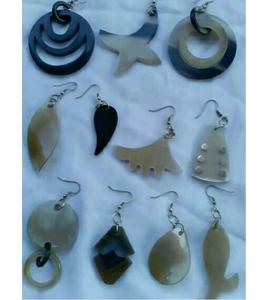 Pendientes colgantes únicos clásicos hechos a mano de diseño moderno hechos con cuerno de búfalo natural, pendiente de cuerno de búfalo de lujo de la India - Product Image 1