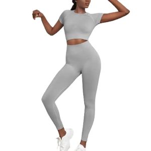 Fitness Wear Yoga <b>Apparels</b> Women Outdoor Seamless Gym Wear Sets Contour Yoga Fitness Sportswear Workout Sets - Product Image 3