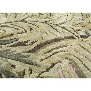 พรมขนสัตว์และไหมถักมือสีเขียวลายกุหลาบอินเดีย ลายสัตว์ รูปทรงสี่เหลี่ยมผืนผ้า สำหรับห้องนั่งเล่น ใช้ในบ้าน รุ่น SLR-7070 (CS-01) - Product Image 3