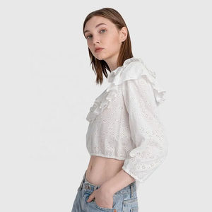 2025 été femmes Blouses décontracté col rabattu manches chauve-souris grande taille imperméable coupe-vent respirant Vintage couleur unie - Product Image 3