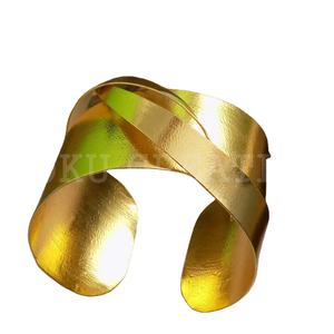 100% <b>Gold</b> Plated <b>Bangles</b> Handmade Tangle Designer Cuff and <b>Bangle</b> SKU7051 - Product Image 1