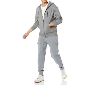 Sweat-shirts à capuche zippés brodés respirants pour hommes – Nouvelle collection Pakistan 2027 – Personnalisables en molleton de coton de haute qualité – Couleur unie - Product Image 4