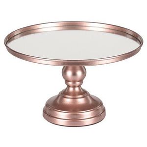 Présentoir à gâteaux rond décoratif en métal pour exposer les gâteaux de mariage dans la configuration de la pièce maîtresse de la table de réception - Product Image 3