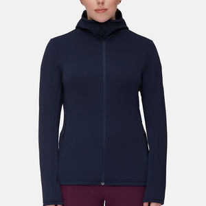 Moda Streetwear Diseño personalizado Mujeres Cremallera Sudadera con capucha Ventas al por mayor Mejor calidad Mujeres Sudadera con capucha - Product Image 1