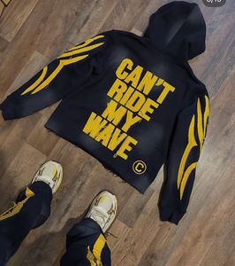 Sublimation survêtements à capuche de haute qualité pour hommes à manches longues nouveau Design personnaliser Sublimation/broderie survêtement ensemble pour hommes - Product Image 3