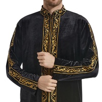 Vente en gros de thobes arabes islamiques d'hiver de haute qualité, solides, respirants, tricotés, à séchage rapide, taille plus, pour hommes