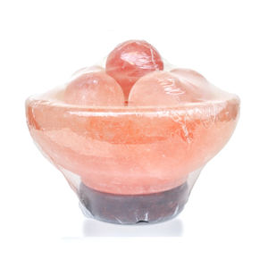 Cuenco de Base Ancha de 7 Pulgadas con 6 Bolas de Masaje de 1.7 Pulgadas de Radio, Sal Natural del Himalaya, Desintoxicación, Relajación Muscular Profunda - Product Image 5