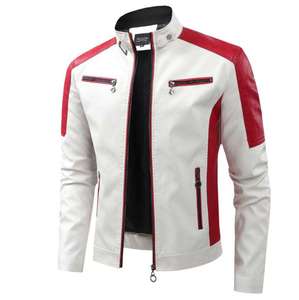 Chaquetas de Cuero para Hombre, Estilo Moderno, Más Vendidas, Impermeables, con Capucha, Cierre y Bolsillos - Product Image 2