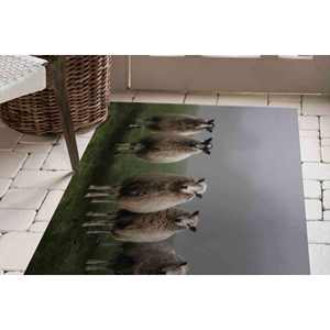 พรมแกะพิมพ์ลาย 3 มิติ: ของตกแต่งบ้านสไตล์ฟาร์มเฮาส์ พรมรูปสัตว์ พรมขนนุ่ม - Product Image 5