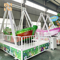 Manège en fibre de verre Nova Rides Pirate Ship Ride SPS-FOREST, couleur personnalisée, usage commercial extérieur, 10 places, surface de couverture 7x6m