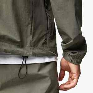 Veste unisexe personnalisée coupe ample à prix d'usine coupe-vent léger en nylon de haute qualité demi-fermeture éclair enduit de PU camouflage décontracté - Product Image 3