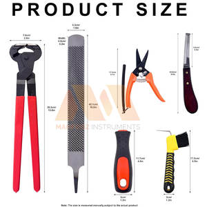 Kit d'outils de maréchal-ferrant en acier inoxydable durable pour l'entretien des chevaux - Product Image 6