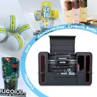 Impresora UV Rotativa de Gran Diámetro de 360 Grados con Cabezal Ricoh G6, Impresión Digital para Bidones de Plástico de 1L-20L de Capacidad, 10 Colores