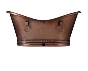 อ่างอาบน้ำทองแดงงานฝีมือใหม่ล่าสุดความยาว2เมตรอ่างอาบน้ำเท้าดินเหนียวที่มีรูปร่างไม่ซ้ำกันผู้ผลิตโดยตรงสำหรับห้องน้ำ - Product Image 5