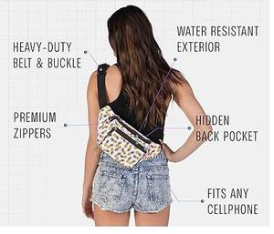 Riñonera deportiva impermeable personalizada, riñonera con estampado de sublimación de cuerpo cruzado para adolescentes, hombres, cinturón deportivo de moda - Product Image 5