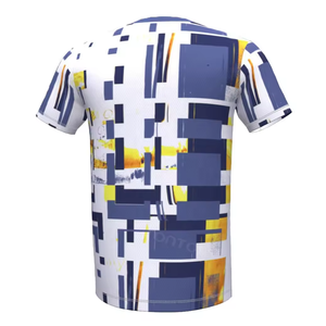 Camiseta con estampado personalizado para hombre, camisetas de algodón 100% con cuello grueso, camisetas de cuello simulado de gran tamaño lisas de peso pesado para hombre - Product Image 4