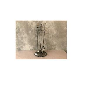 Juego de herramientas más vendido Juego de herramientas de chimenea de último diseñador Juego de herramientas de hierro y soporte Soporte para fogatas al aire libre Fireset Rústico - Product Image 4