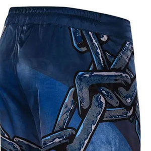 MMA Kickboxing Shorts High Street Style Patrón sólido Diseño personalizado Logotipo Ropa deportiva para hombres Entrenamiento - Product Image 3