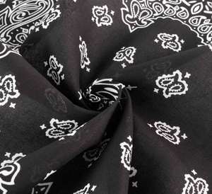 Bandana en satin à motif géométrique, style estival, bandana en soie personnalisé avec logo, personnalisé XL OEM - Product Image 2